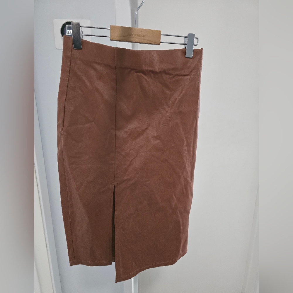 Fashion Nova Elegant Tan Pencil Skirt